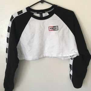 “Tokyo” Checkered Crop Top